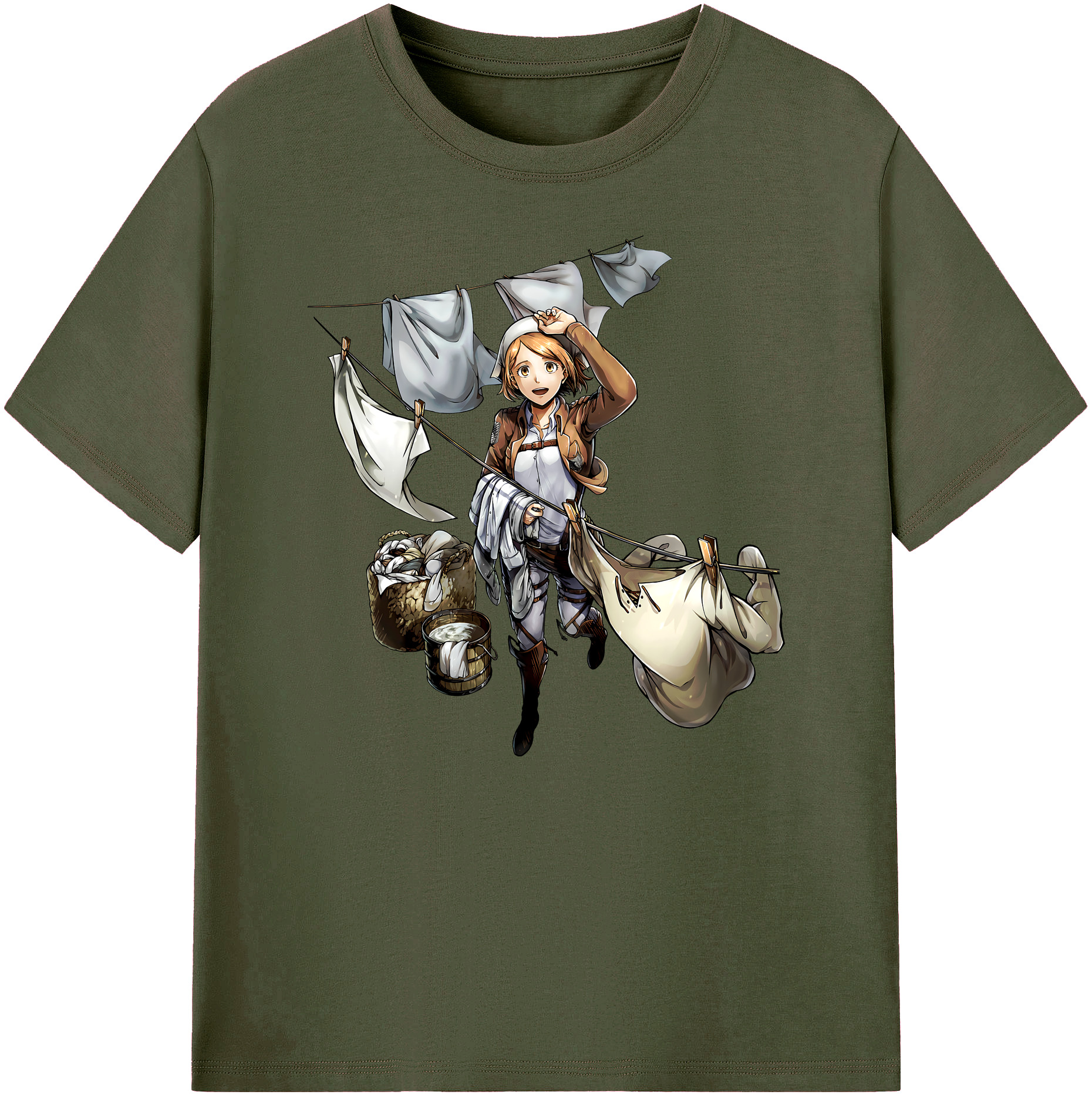 （画像用） 進撃の巨人 ペトラ·ラル Attack on Titan Petra Rall 綿100％ メンズ半袖Tシャツ｜肌触りやわらか＆通気性